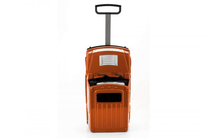 Чемодан детский «ВНЕДОРОЖНИК» оранжевый (Suitcase-car orange), Bradex DE 0405 - фото 5 - id-p167455637