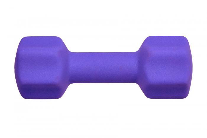 Гантель неопреновая, 4 кг, фиолетовая (Neoprene dumbbell 4 kg purple pantone 814 c), Bradex SF 0544 - фото 5 - id-p167455648