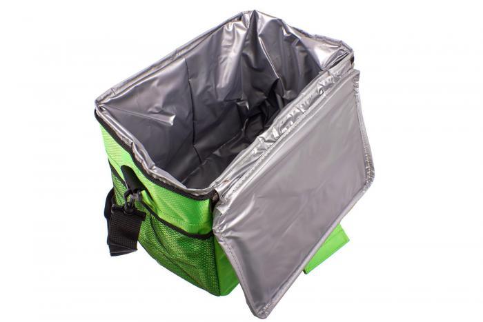 Сумка-холодильник на ремне 33*23*28см, цвет зеленый (COOLER BAG. green), Bradex TD 0671 - фото 5 - id-p167455808