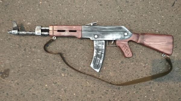 Деревянный резинкострел Армия России Автомат АК-47