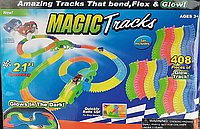 Гоночная трасс Мэждик трек DIY track Magic tracks 408 дет, 2 машинки 669-5