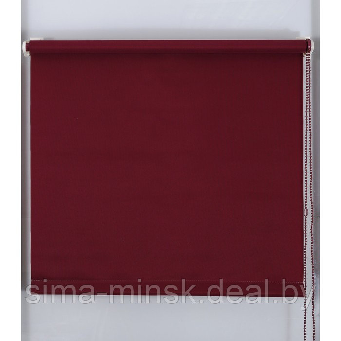 Рулонная штора «Простая MJ» 200х160 см, цвет бордовый - фото 1 - id-p167643324