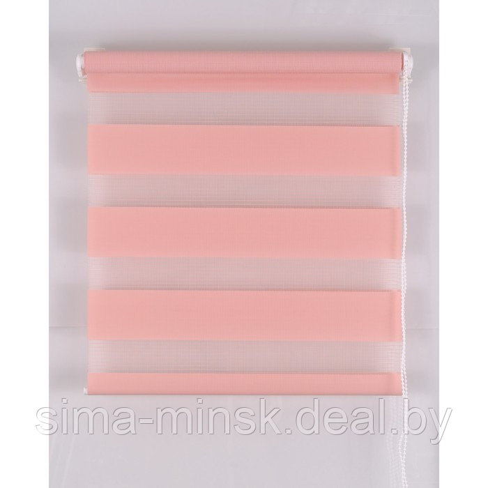 Рулонная штора «День и Ночь», размер 120х160 см, цвет розовый - фото 1 - id-p167643460