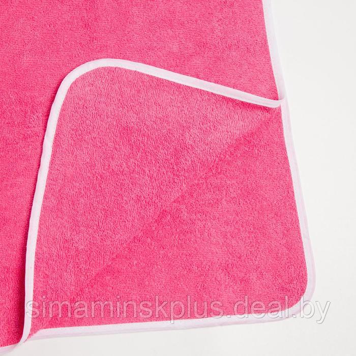 Полотенце-пончо Крошка Я «Гномик», цвет розовый, размер 24-32, 100 % хлопок, 320 г/м2 - фото 6 - id-p167656409