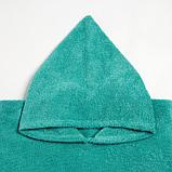 Полотенце-пончо Крошка Я «Гномик», цвет зелёный, размер 24-32, 100 % хлопок, 320 г/м2, фото 4