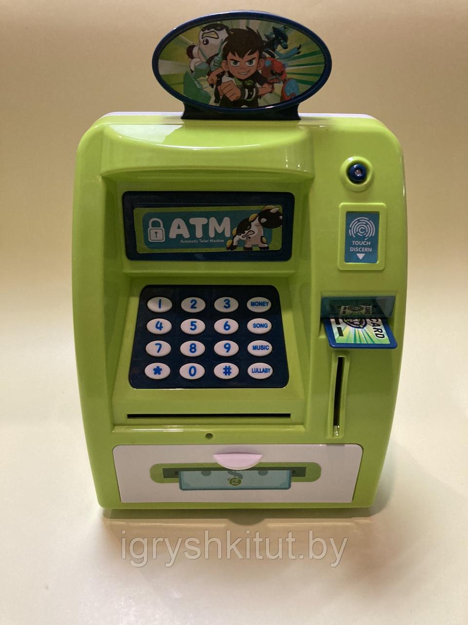 Детская копилка сейф+ банкомат с купюроприемником Ben 10 - фото 1 - id-p167666055