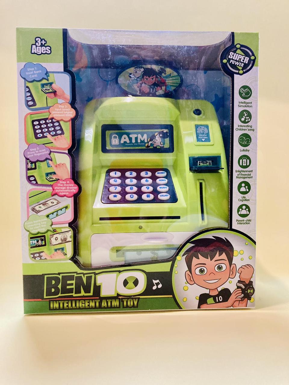 Детская копилка сейф+ банкомат с купюроприемником Ben 10 - фото 2 - id-p167666055