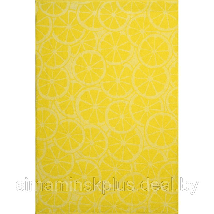 Полотенце махровое Lemon color, 100х150 см, цвет жёлтый - фото 4 - id-p167658973