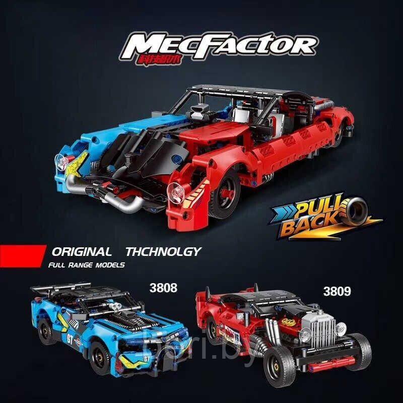 3809 Конструктор Decool Technic "Красный гоночный ретро автомобиль", 501 деталь, Аналог LEGO - фото 4 - id-p167667701