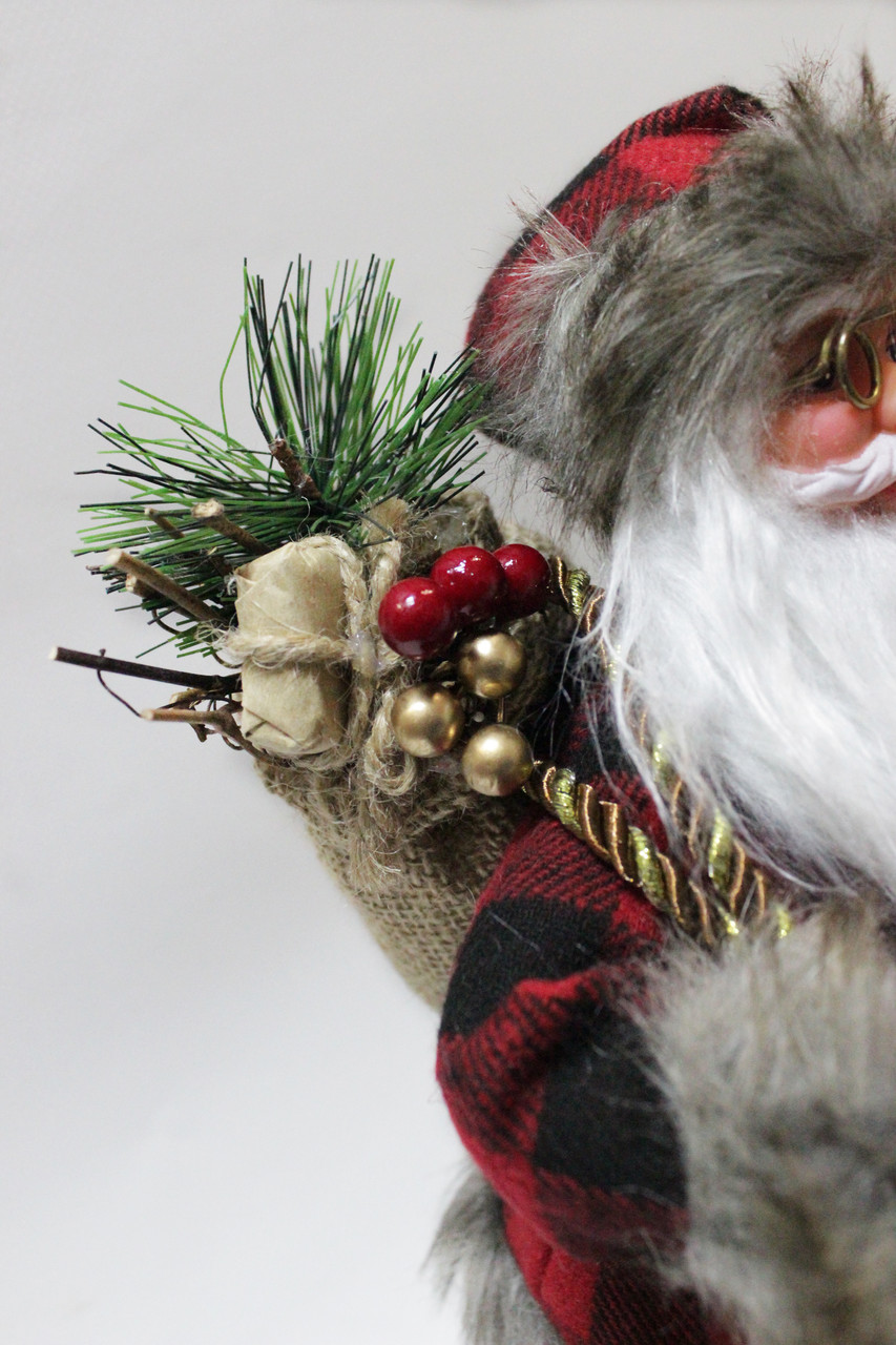 Дед Мороз / Санта Клаус фигурка под елку, арт. 121722, (33 см высота) - фото 7 - id-p167668522