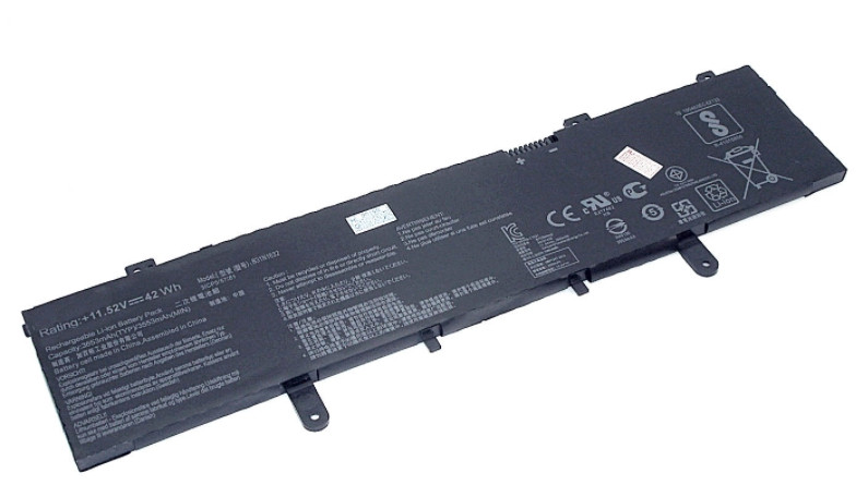 Аккумулятор (батарея) для ноутбука Asus VivoBook 14 X405, X405U (B31N1632) 11.52V 42Wh