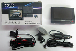 Видеорегистратор LONGLIFE, LCD 4.0", ТРИ камеры, фото 2