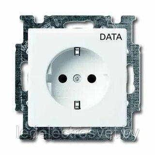 Basic 55 - Розетка 2P+E нем. стд.с маркировкой DATA (белый)