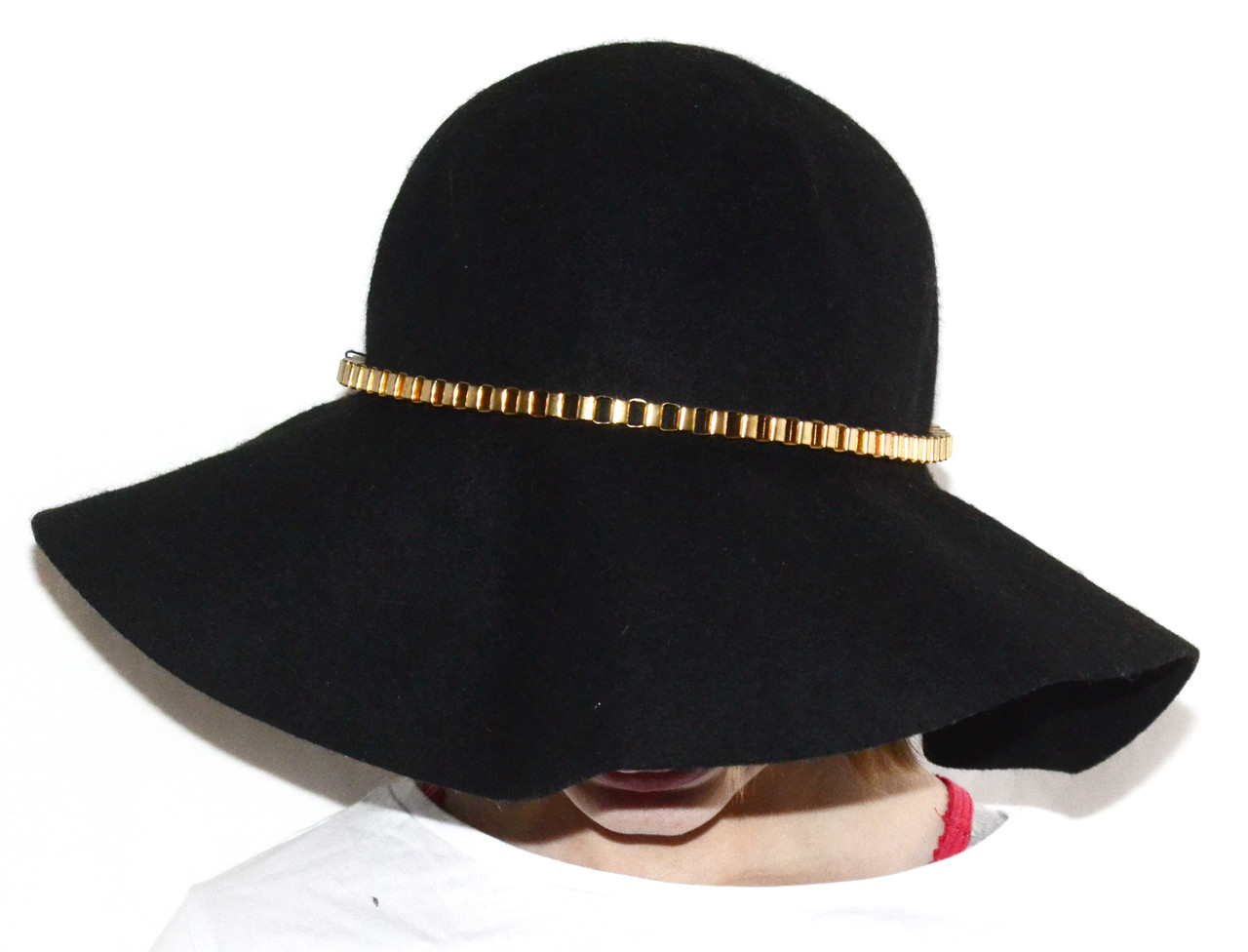 Шляпа флоппи широкополая черная - фото 4 - id-p167676875