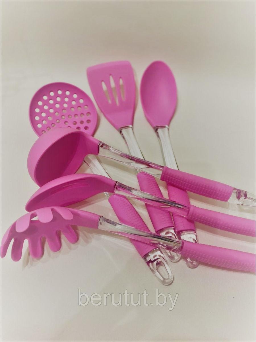 Набор кухонных принадлежностей для тефлоновой посуды, термоустойчивый силикон - фото 3 - id-p167680486