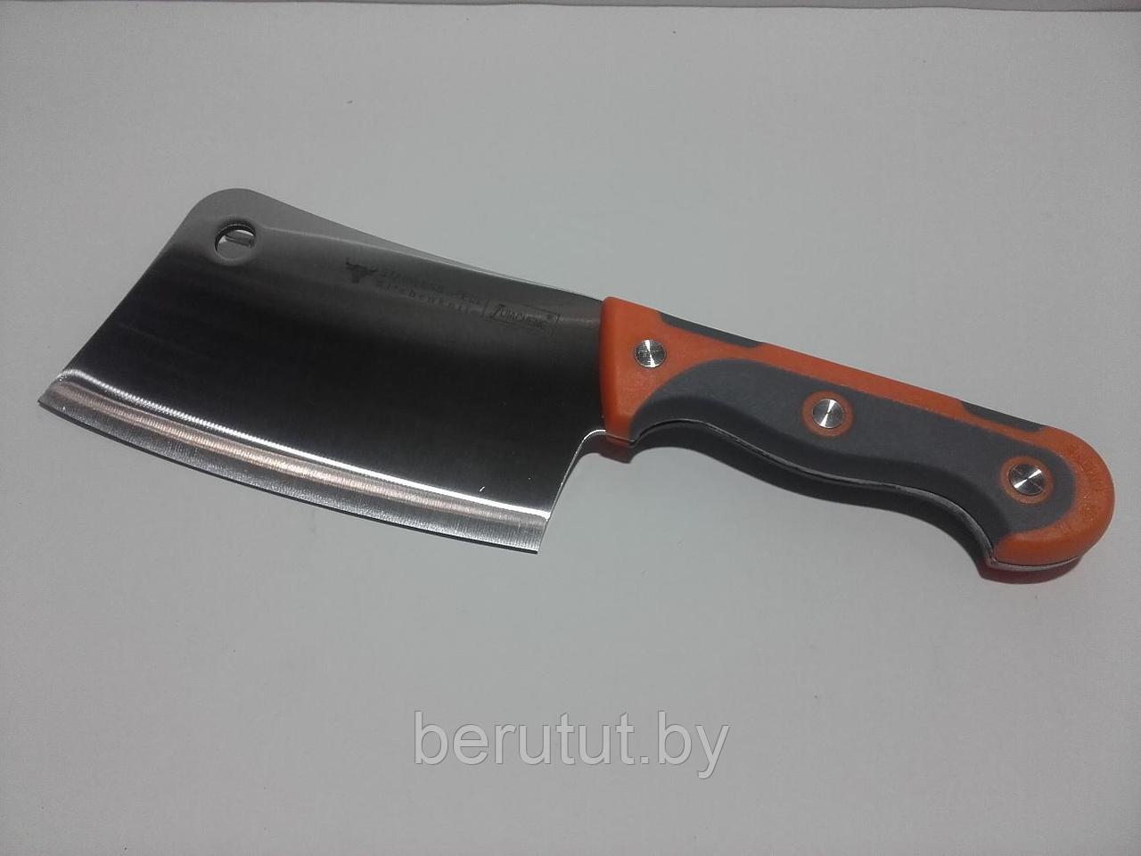 Топорик нож кухонный Lijiacheng CHOPPER с двухкомпонентной ручкой (лезвие 20 см) - фото 2 - id-p167681231