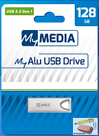 Флэш-накопитель металл 32ГБ USB 3.2 MyMedia MyAlu, серебро