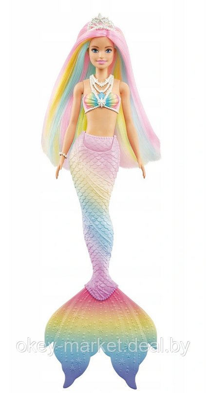 Кукла Barbie Dreamtopia Русалочка меняющая цвет в воде GTF89 - фото 2 - id-p167681237