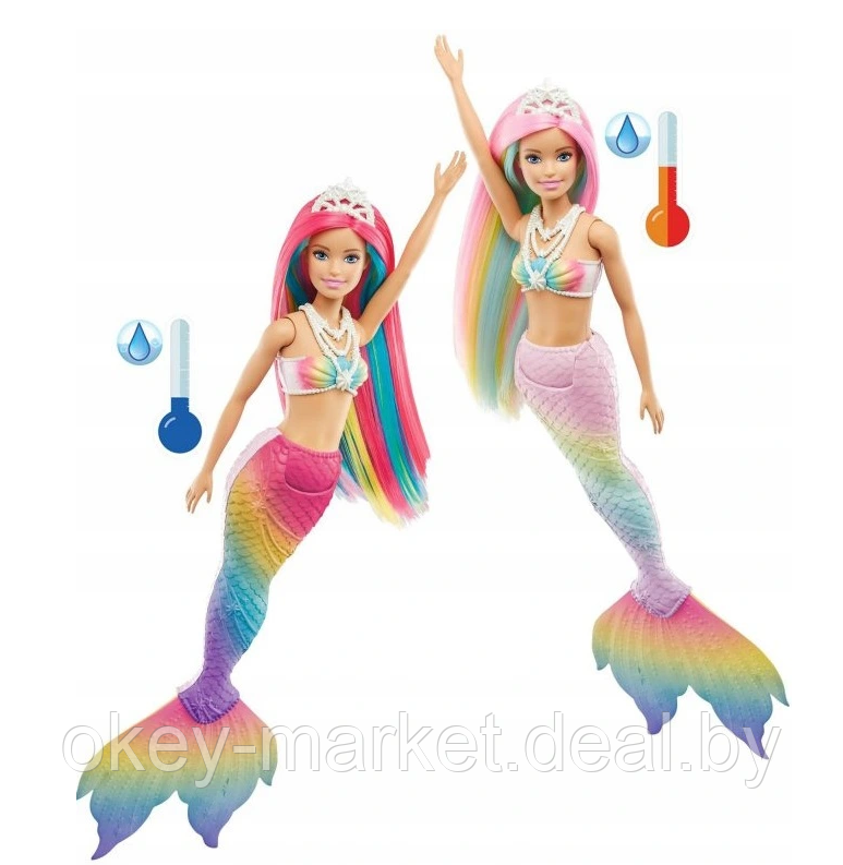 Кукла Barbie Dreamtopia Русалочка меняющая цвет в воде GTF89 - фото 6 - id-p167681237
