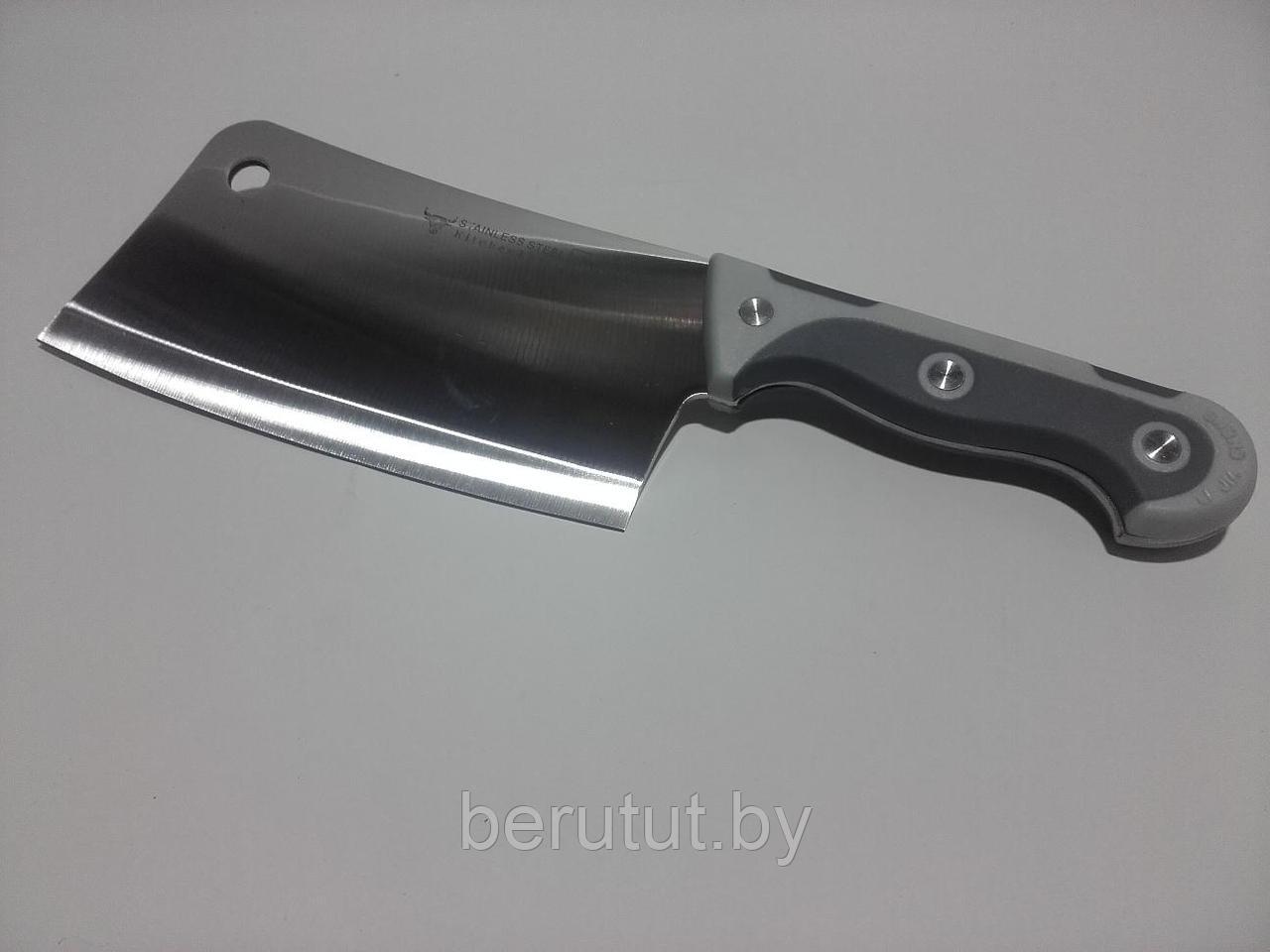 Топорик нож кухонный Lijiacheng CHOPPER с двухкомпонентной ручкой (лезвие 20 см) - фото 1 - id-p167681231