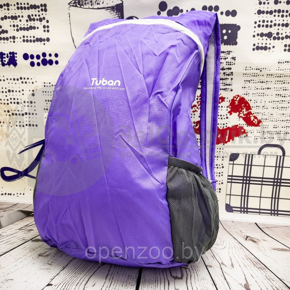 Складной компактный рюкзак Tuban (ХИТ СЕЗОНА) Фиолетовый - фото 5 - id-p99308499