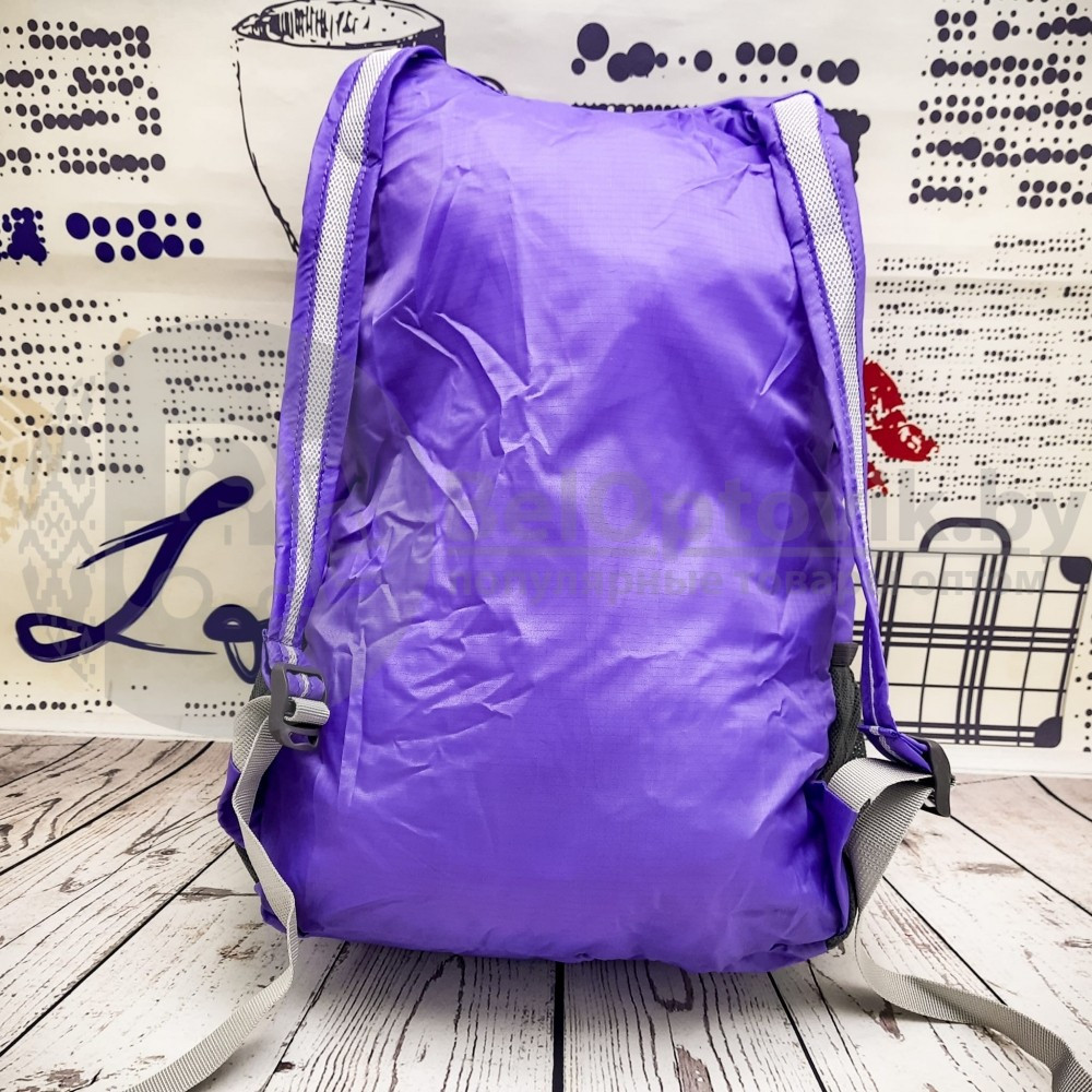 Складной компактный рюкзак Tuban (ХИТ СЕЗОНА) Фиолетовый - фото 4 - id-p109389724