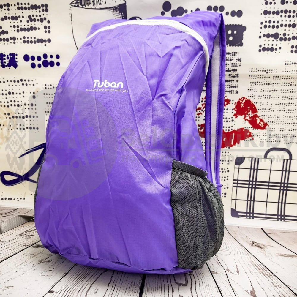 Складной компактный рюкзак Tuban (ХИТ СЕЗОНА) Фиолетовый - фото 5 - id-p109389724