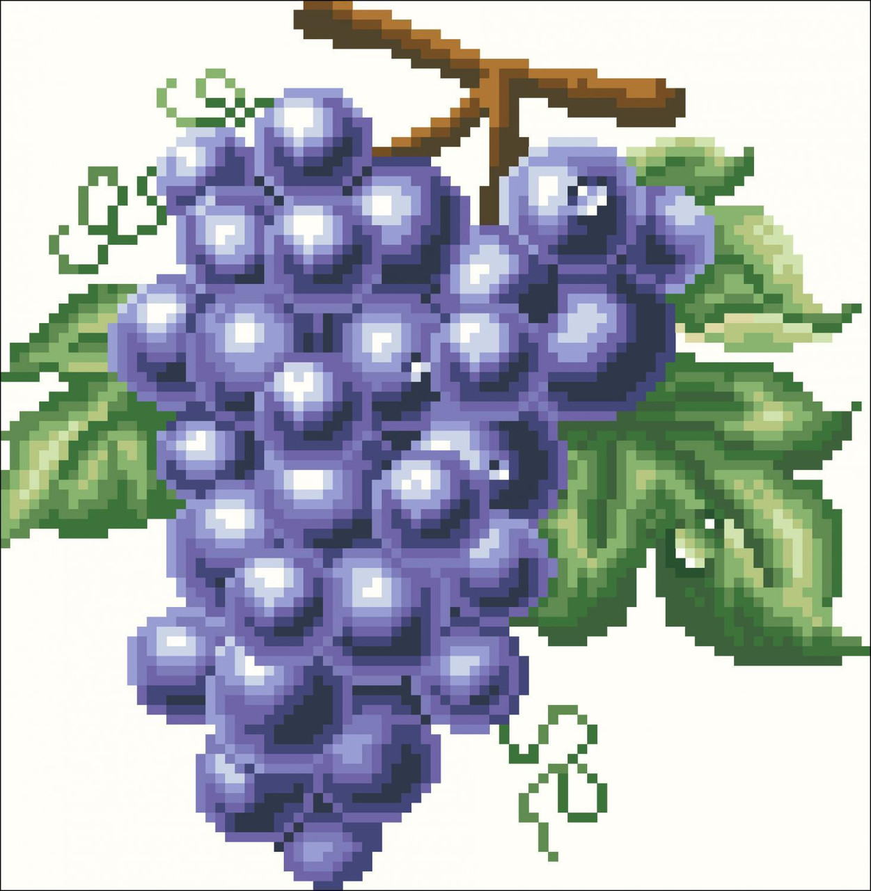 Картина стразами "Виноград"