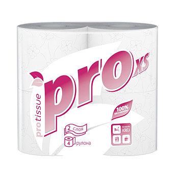 Бумага туалетная двухслойная с тиснением Protissue Premium, 1х4рул, 18м, упак.