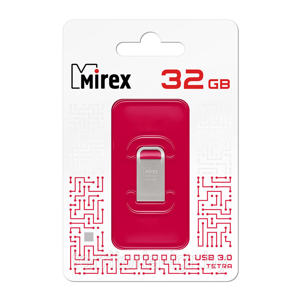 USB-накопитель 3.0 32Gb TETRA серебристый Mirex