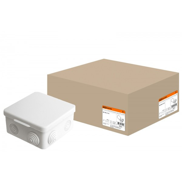 SQ1401-0113-i 100х100х55 мм IP54, 8 входов Распаячная коробка с крышкой TDM