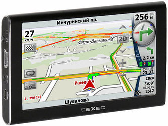 TN-500BT GPS-навигатор TEXET чёрный/серебристый NAVITEL