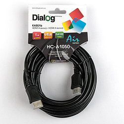 HC-A1050 - кабель HDMI A (M) - HDMI A (M), V1.4 - 5 м Кабель HDM DIALOG