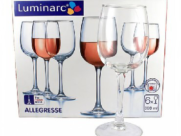 J8164 LUMINARC АЛЛЕГРЕСС Allegress наб. фужеров для вина 6 шт 300 мл - фото 1 - id-p167701610