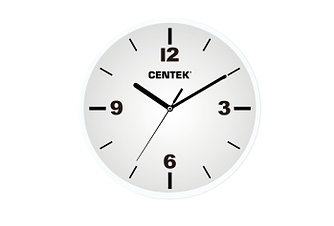 СТ-7102 белый Часы настенные CENTEK