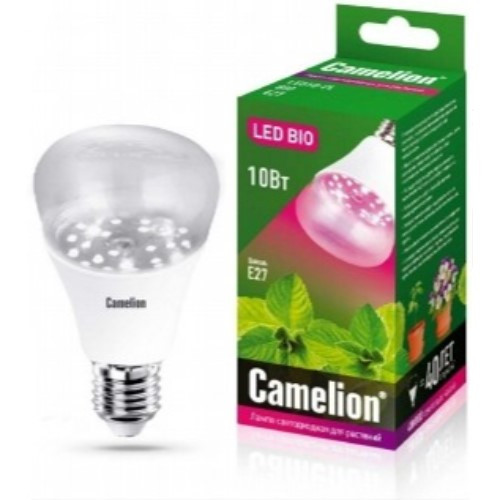 LED10-PL/BIO/E27 (10Вт 220В) Лампочка светодиодная для растений CAMELION - фото 2 - id-p167705381