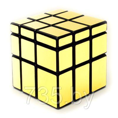 Зеркальный золотой Кубик-Рубика 3х3х3 в подарочной упаковке - фото 1 - id-p167709754