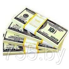 Пачка денег - 100 долларов сувенирная, набор 3 пачки (30 000 $)