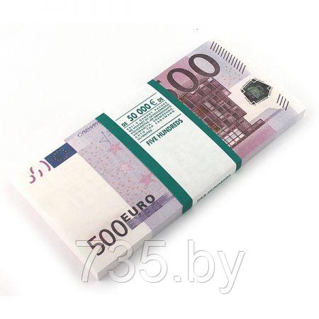 Отрывной блокнот пачка 500 Евро, набор 3 шт (150 000 Евро)