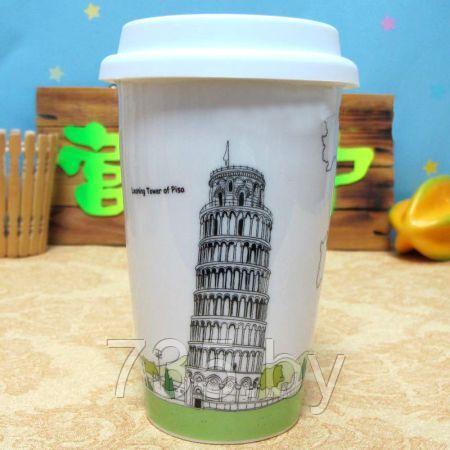 Термокружка - керамический стаканчик Tower of Pisa - фото 1 - id-p167710088