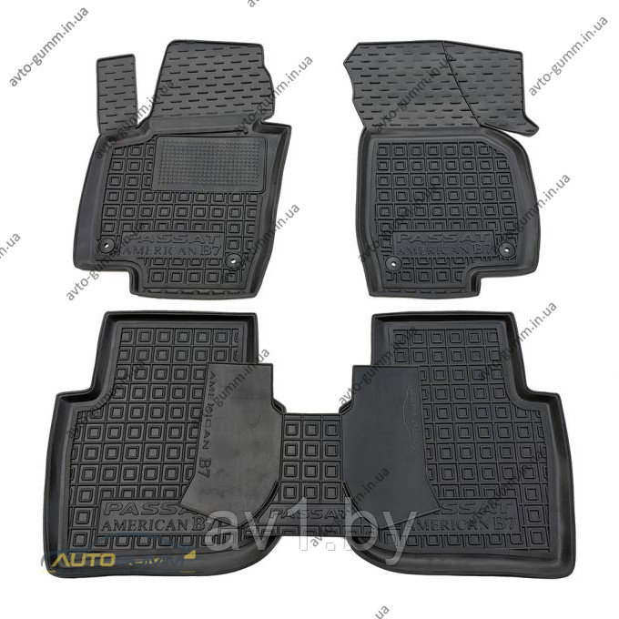 Коврики резиновые для VW Passat B7 USA [11671] / VW Пассат B7 / Фольксваген Пассат (Frogum)