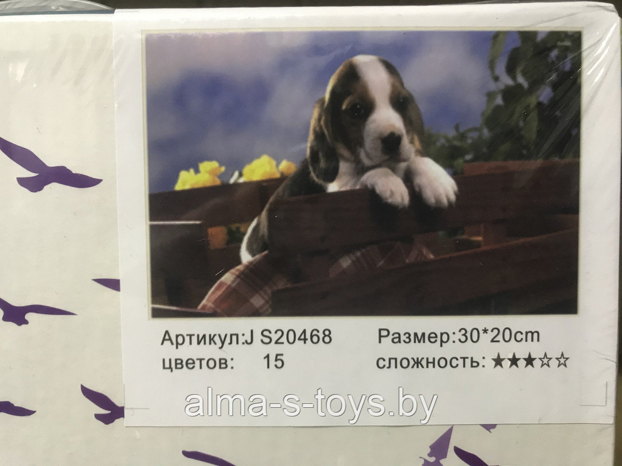 Рисование по номерам собачка