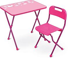 Комплект детской мебели "Алина" роз.цв. КА2/Р (стол, стул) Модель СВ, СВТ