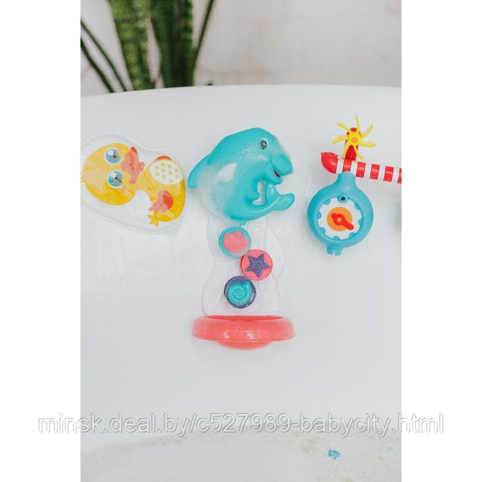 Набор игрушек для игры в ванне «Дельфин + 3 игрушки», на присоске - фото 9 - id-p167723957