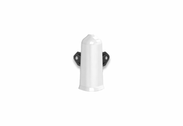 Наружный угол (внешний) с крепежом для плинтуса 85мм "Идеал Деконика", 001 Белый - фото 1 - id-p167729253