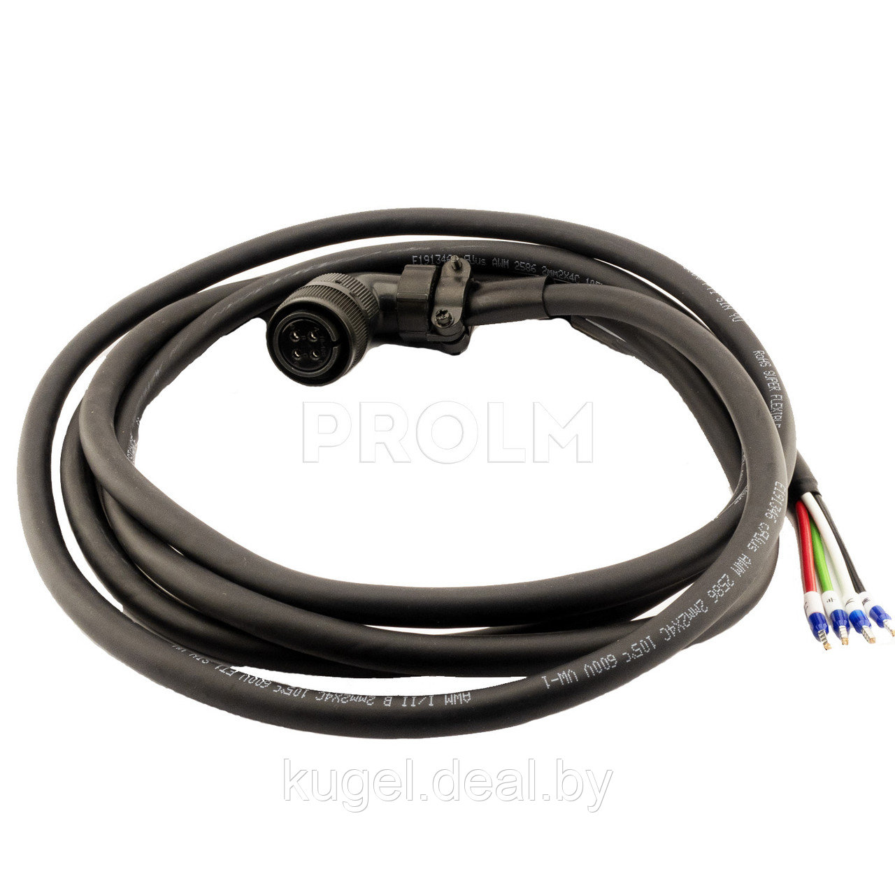 Силовой кабель серводвигателя, HVPM04CA03MB, HIWIN