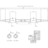 Шариковинтовая передача, 2RL40-30K4-2DRSC-504-699-0.023, HIWIN