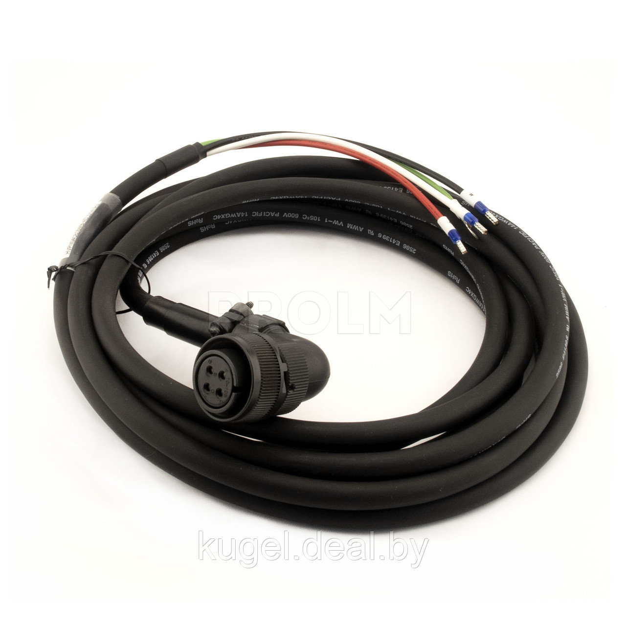 Силовой кабель серводвигателя, HVPM04CB05MB, HIWIN - фото 1 - id-p167730000