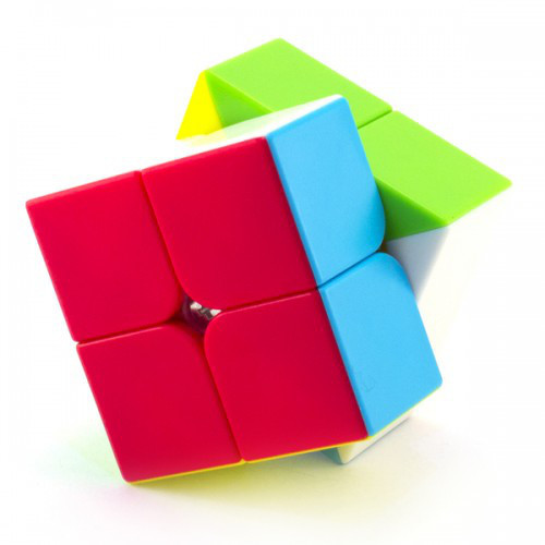 Кубик Рубика MoFangge 2х2 QiDi S2 колор / цветной пластик / без наклеек / Мофанг