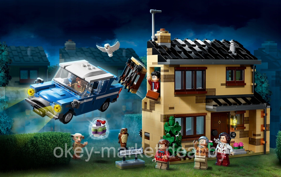 Конструктор LEGO Harry Potter Тисовая улица, дом 4 - фото 5 - id-p167766465